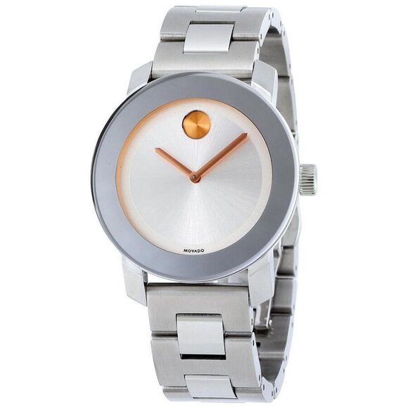 FX02511B NWT Movado Fashion Womens Quartz Polished Stainless Steel Authentic Wat - Picture 1 of 4